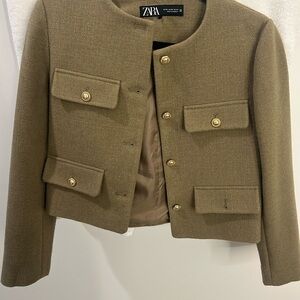 Zara Women's Olive Blazer